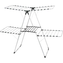 Özgürce Pratik 2 Katlı Kalın Borulu Çamaşır Kurutmalık, Hızlı ve Güvenli Kuruma