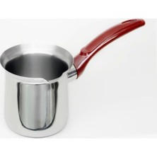 Feyza Design Paslanmaz Çelik Kahve Cezvesi 7 No 900 Ml, 500+ ml Gri