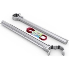 Özgürce Balkon Çamaşır Kurutma Askılığı Yuvarlak Küpeşte ve Çamaşır Ipi Seti