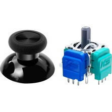 Pop Konsol Xbox One Manyetik Analog Motor 1+1 Set Siyah Topuz Hall Sensör Joystick Yedek Parça