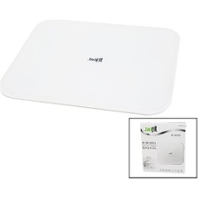 Go İthalat Gizli Ekran -Soft Beyaz Cam Zemin  Dijital Baskül Terazi 180KG Sensör -Led Ekran -Oda℃ TF-1070 (5517)