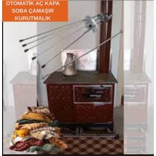 Özgürce Otomatik Soba Çamaşır Kurutmalık, Soba Borusuna Kolay Takılır