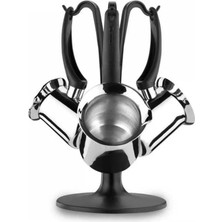 Feyza Design Paslanmaz Çelik Cezve Takımı, Şık ve Dayanıklı Set, 75 cm