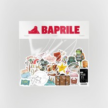 Baprile Seyahat Temalı Sticker Paketi 22 Parça Kaliteli Su Geçirmez Travel Etiket Seti