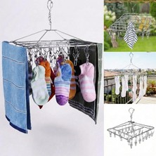 Özgürce Pratik Mandallı Paslanmaz Çelik Çamaşır Kurutma Seti