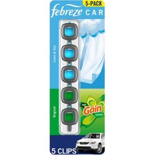 Febreze Araba Kokusu Linen & Sky + Gain Original Çeşit Paketi 5li Paket