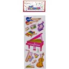 Ticon Sticker Puffy Kabartma Etiket 389465 Müzik