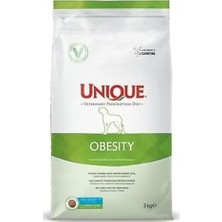 Unique Vet Diet Obesity Köpek 3 kg (Kilo Kontrolü, Satiety ve L-Karnitin Destekli)