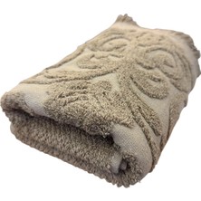 Ünsal Showroom Maxstyle Alara Jakarlı 50X90CM Havlu Kahve