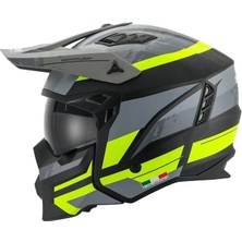 Kask Fullface X1 Seul Track Sway Gri-Siyah-Neon Yeşil Xxl