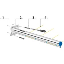 Özgürce Pratik ve Dayanıklı Balkon Çamaşır Kurutma Askısı, Duvara Monte Edilebilir