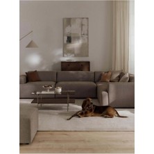 S Home Design Concept Molly 4 Modül Köşe Koltuk, Vizon, Keten 210X285 cm