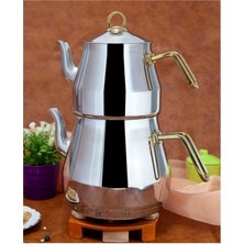 Feyza Design Şık ve Dayanıklı Metal Boy Çaydanlık, Modern Tasarım ile Kullanışlılık Sağlar