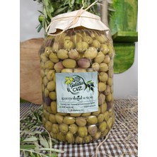 Aydın Yöresi Mudanya Cinsi Sofralık Tatlandırılmış Çizik Zeytin (3 Kg)