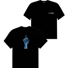 X-Ray Hand Baskılı Unisex T-Shirt