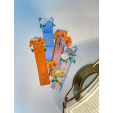 Tiny Stories TR Kitap Ayracı - Çiçek & Kelebek Temalı Özel Kesim 4'lü Set (Çift Yönlü Koruma Laminasyonlu)