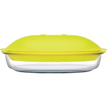 Hype Store 59524T00 Buharda Pişirici, 28.5 x 27 x 9.5 Cm, Mikrodalgaya Uygun, Cam