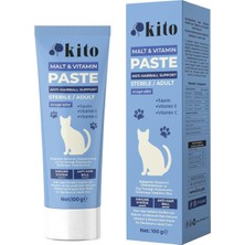 Hype Store Kısır Veya Yetişkin Kediler Için Tüy Yumağı Önleyici ve Bağışıklık Sistemi Destekleyici Malt Macunu-