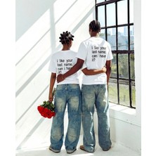 Your Last Name Baskılı Unisex T-Shirt