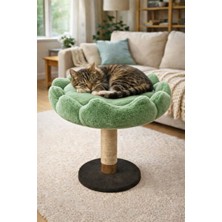 Meripera Tırmalama Tahtalı Çiçek Kedi Yatağı