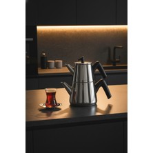 Feyza Design Paslanmaz Çelik Midi Çaydanlık, Şık ve Dayanıklı Tasarım