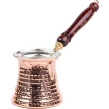 Feyza Design Bakır Klasik Cezve 6 Kişilik, Dayanıklı ve Şık Tasarım