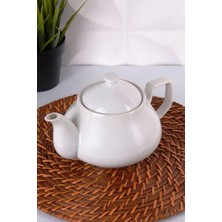 Feyza Design Klasik Porselen Demlik, Çay Demleme Için Şık ve Dayanıklı Tasarım