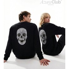 Premium Skeleton Baskılı Unisex Sweatshirt