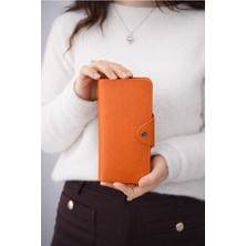 Hky Büyük Boy Isme Özel Ince Kadın Cüzdan