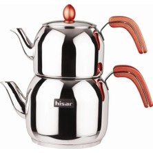 Feyza Design Kırmızı Çaydanlık Takımı, Şık ve Dayanıklı Set, Modern Tasarım