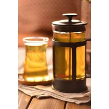 Feyza Design Şık Siyah French Press 350 Ml, Kahve ve Çay Demleme Aracı