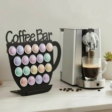 Feyza Design Küçük Boy Kahve Kapsülleri Için Siyah Kapsül Kahve Standı Model 4