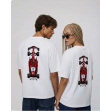 Ferrari Race Baskılı Unisex T-Shirt