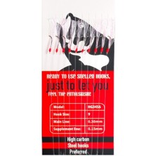 HG3456 Effe Çapari Mackarel 9 Numara 10 Iğneli Beyaz Floşlu Parlak Pembe Simli