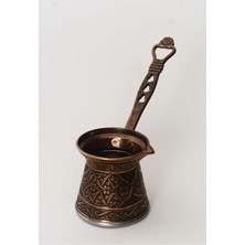 Feyza Design Desenli Döküm Cezve, Mıknatıslı Ocaklara Uyumlu, 1 Kişilik, Şık ve Dayanıklı