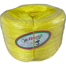 Özgürce Sarı Naylon Örgü Çamaşır Ipi 100 Metre, Güçlü ve Dayanıklı 1 Adet