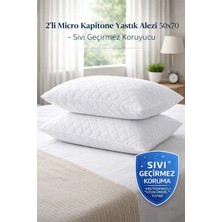 2’li 50X70 Yastık Alezi – Micro Kapitone, Sıvı Geçirmez & Koruyucu
