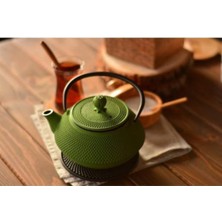 Feyza Design Fıstık Yeşil Döküm Demlik 750 Ml, Şık ve Dayanıklı Çaydanlık