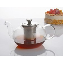 Feyza Design Cam Demlik, 800 Ml, Kendinden Süzgeçli, Şık ve Dayanıklı Tasarım