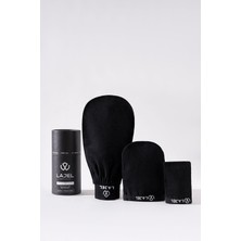 Hype Store Premium Siyah 3'lü Kese Seti, Peeling Eldiveni, Yüz KESESI%100 Floş Ipek Normal,orta,hassas Ciltler