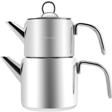 Feyza Design Indüksiyon Tabanlı Midi Çaydanlık Takımı, Şık ve Kullanışlı Tasarım