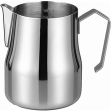 Feyza Design Çelik 350 ml Kahve ve Süt Köpürtme Potu, Şık ve Dayanıklı Sütlük