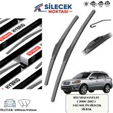 Hyundai Santa Fe   ( 2006>2012 ) Araca Özel Ön Sağ-Sol Silecek Silbak  600MM/450MM SH2418