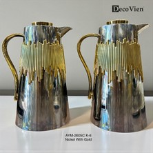 Feyza Design Şık ve Dayanıklı 2'li Içi Cam Termos Seti, Şeffaf Tasarım ile Şıklık Sağlar