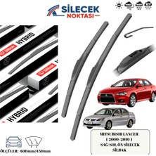 Mıtsubıshı Lancer ( 2000>2010 ) Araca Özel Ön Sağ-Sol Silecek Silbak  600MM/450MM SH2418