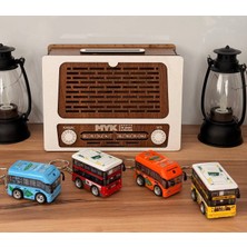 MYK Hediye ve Sanat Atölyesi Metal Otobüs Anahtarlık ve Çanta Süsü Çalışan Aksamlı Birinci Sınıf Malzeme Gerçeğinin Benzeri Tasarım