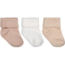 Civil Baby Ekru-Kahve Asetat 0-24 Ay Çorap Setleri - Standart Standart