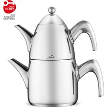 Feyza Design Şık ve Dayanıklı 6500 Full Metal Çaydanlık, Lezzetli Çaylar Için Ideal Seçim