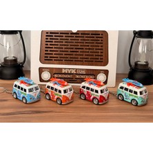 MYK Hediye ve Sanat Atölyesi Metal Vosvos Karavan Anahtarlık ve Çanta Süsü Çalışan Aksamlı Birinci Sınıf Malzeme Gerçeğinin Benzeri Tasarım