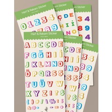 Tiny Stories TR Harf & Rakam Sticker Seti 6 Sayfa – Alfabe/ Ajanda,çıkartma,scrapbook